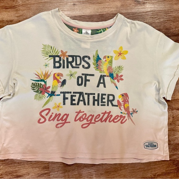 Walt Disney Tops - Disney Parks Enchanted Tiki Room "Birds of a Feather" Crop Top XL Retired